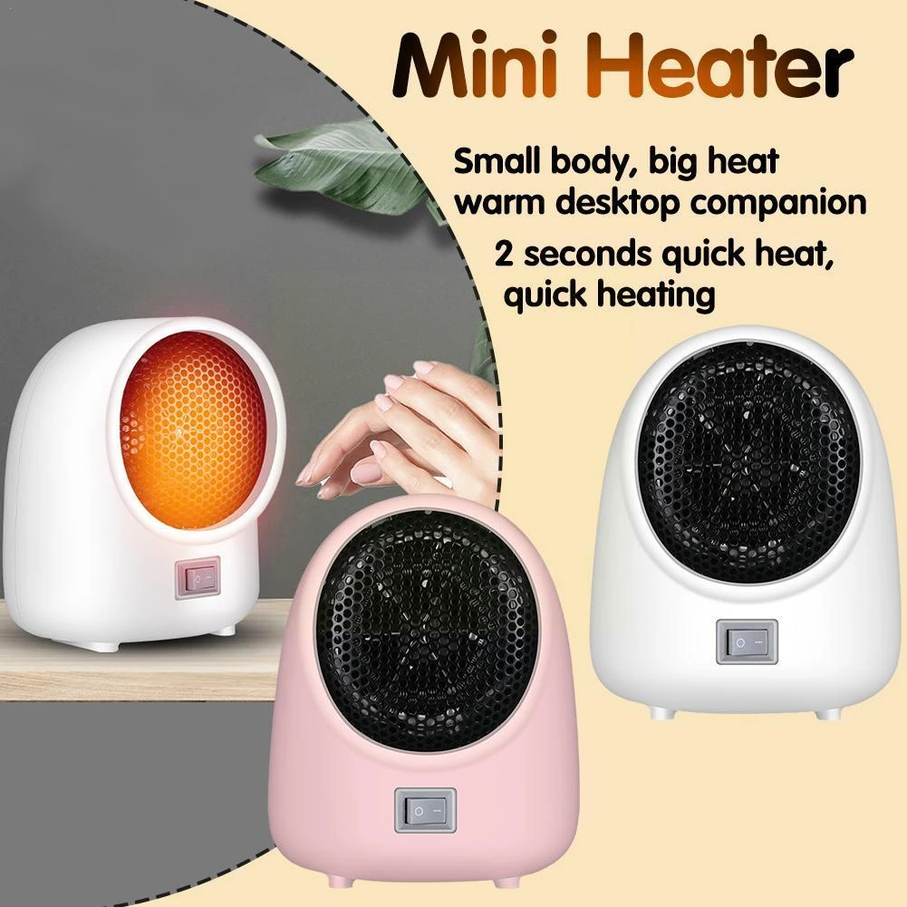 Ptc Ceramic Space Heater 500w Portable Electric Heater With Thermostat