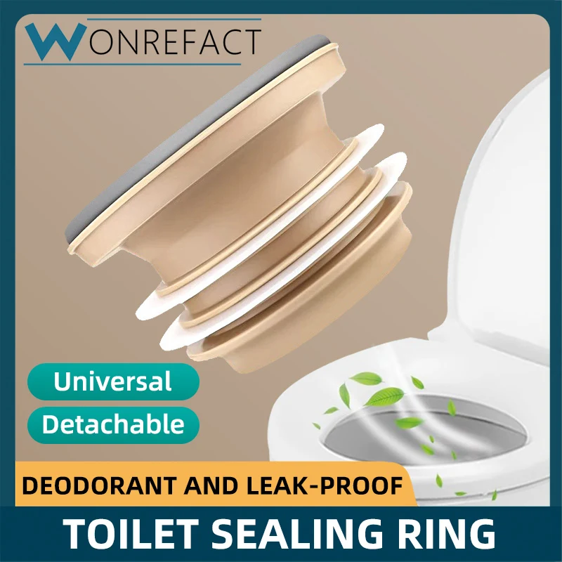 Toilet Flange Seal Ring Odor Leakage Protection Silicone Toilet Seal Ring Universal Kit Quick Installation toilet flange ring