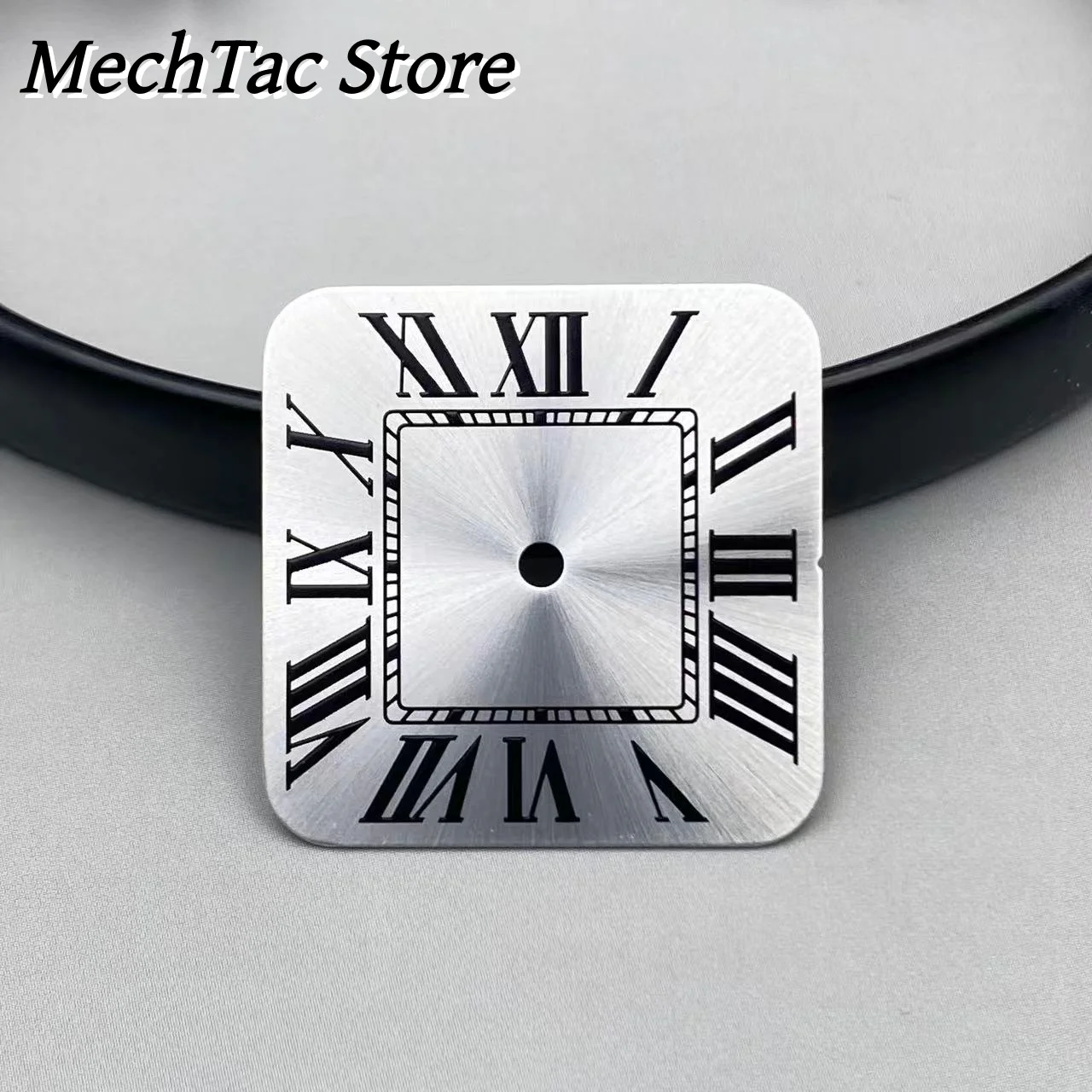 27mm Single Calendar Square Watch Dial for Santos Mechanical Timepieces