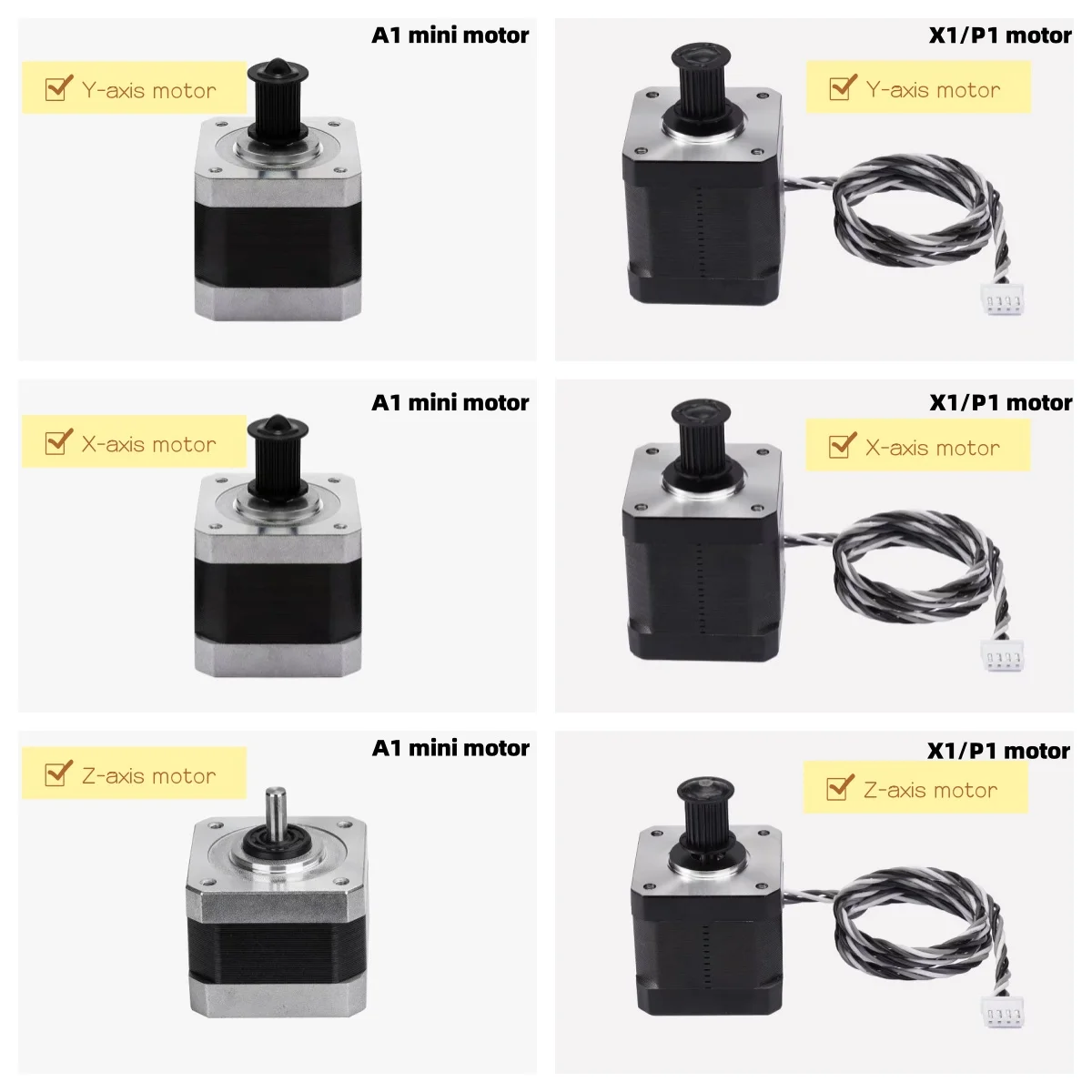 Original Bambu Lab 3D Printing Motor X/Y/Z-axis For A1 mini X/Y/Z