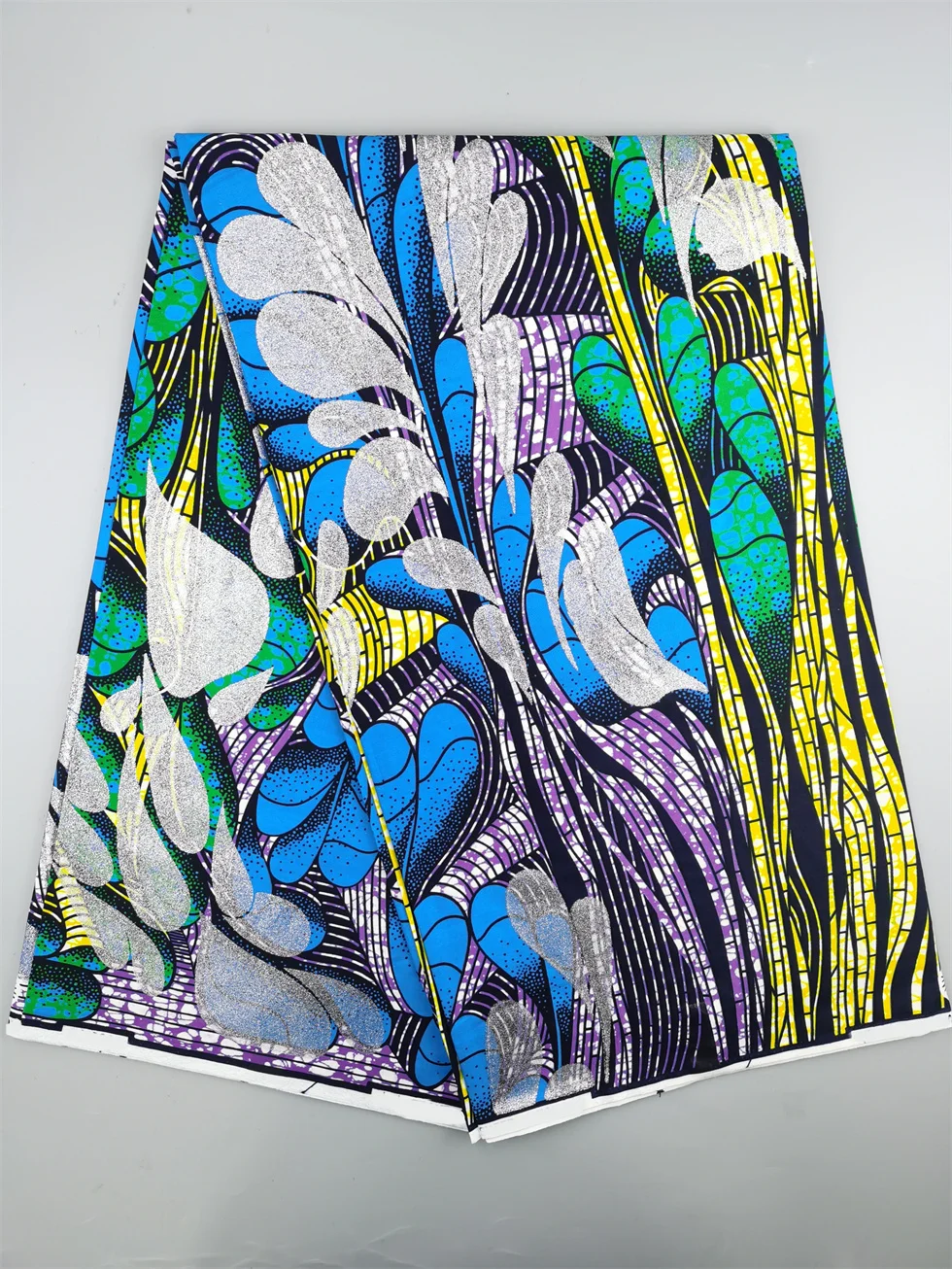 Grand Super Fabric 100% Cotton African Wax Fabric High Quality Wax Ankara Print Fabric For Sewing 6 Yards Women Dress Fabric - 2