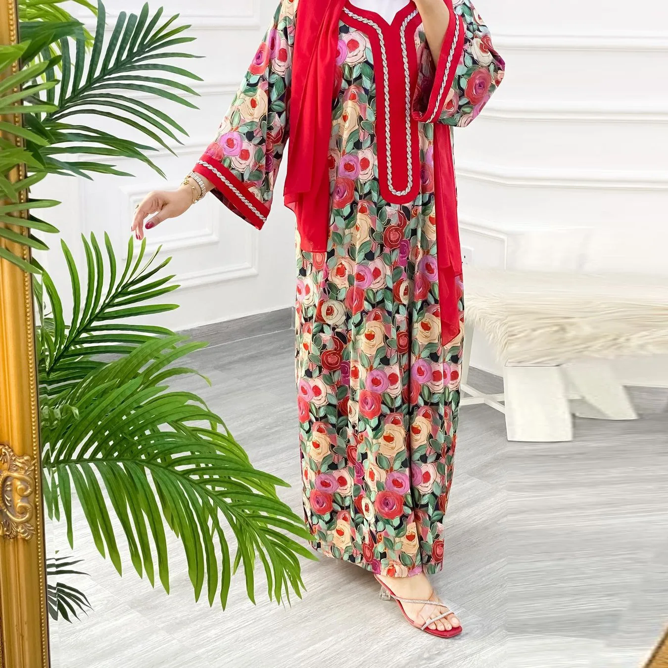 Ramadan Jalabiya Dress Muslim Women Abaya Prayer Diamond Embroidery Kaftan Robe India Abayas Dubai Turkey Longue Vestidos Largos