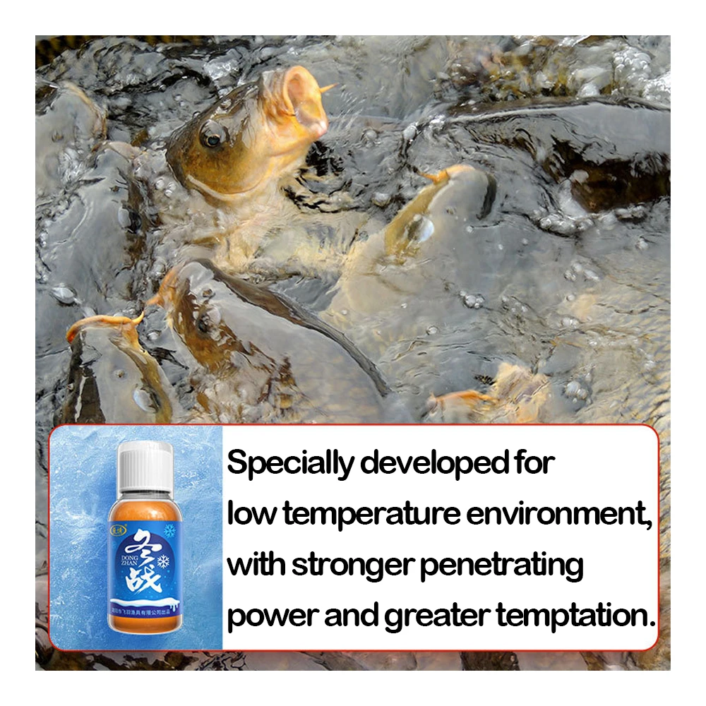 100ml/bottle DONGZHAN Amino Acid Fish Lure Additive Autumn and Winter Fish Lure Additive for Low Temperature bait additive