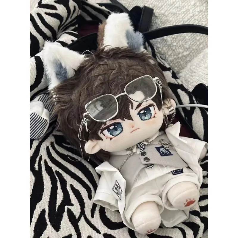 20cm Cool Handsome Street Uniform Coat Shirts Vest Shorts Clothes Outfits 20cm Plush Stuffed Doll Accessories Outfits Gif 3