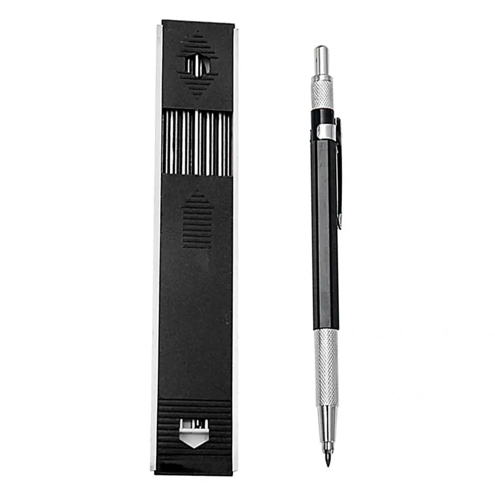 1 Set Attractive Carpenter Pencil Metal Solderer Pencil Lightweight Refillable Woodworking Pencil  Simple Usage