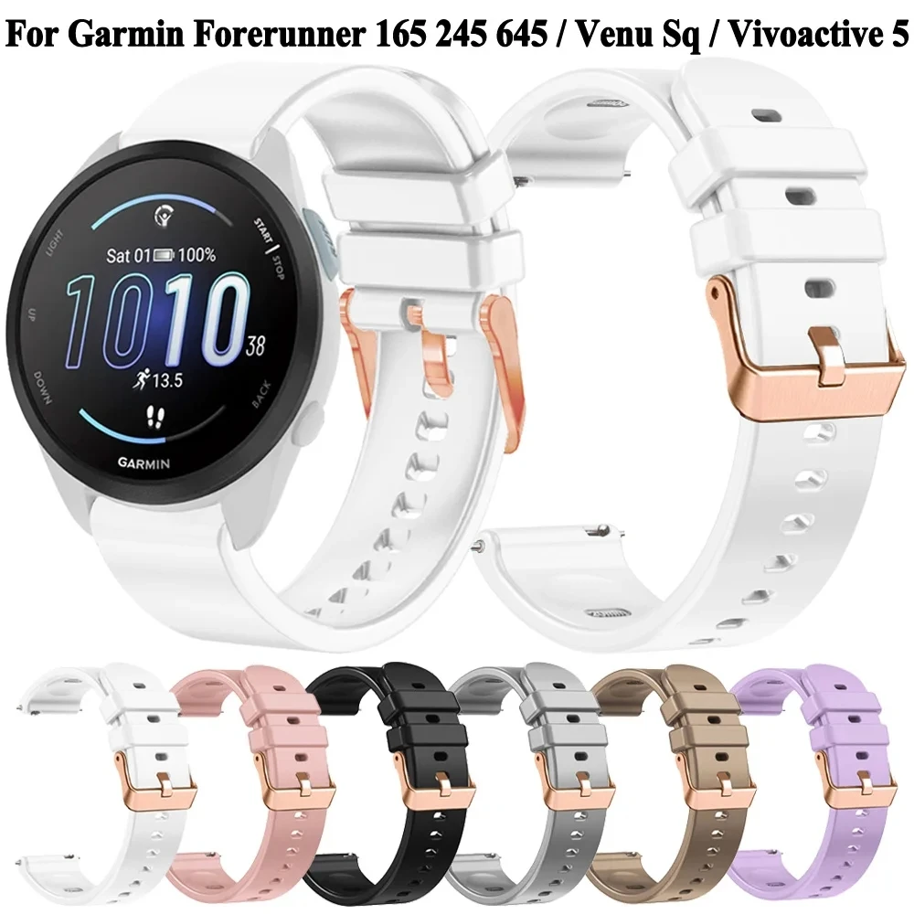 Soft Silicone Watchband - 20mm Strap