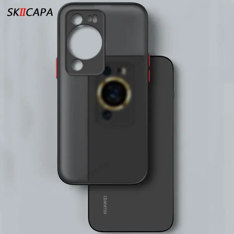 Matte Translucent Phone Case with Camera Lens Protection and Shockproof Design