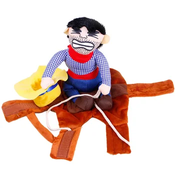 Halloween Dog Clothes Cowboy Knight Funny Change Into Pet Novelty Suit Rave Party Role Play Entertainment Funny Clothing 3