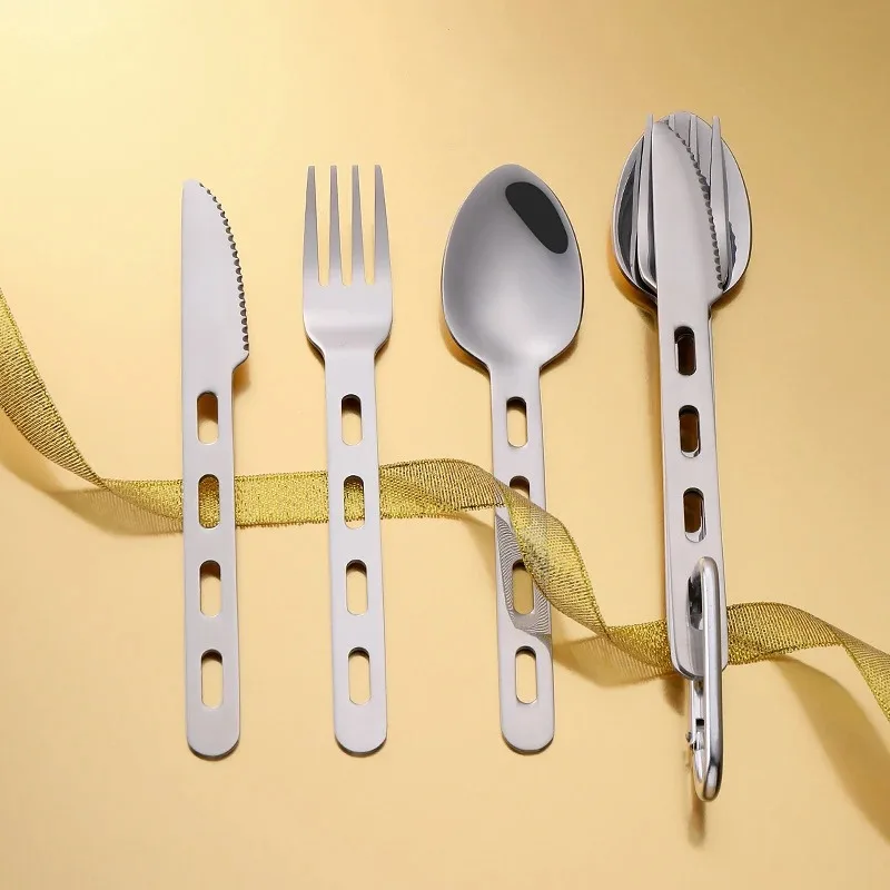 Stainless Steel Cutlery Set 3pcs/set Knife Fork Spoon For Home Use Travel Camping Picnic Portable Tableware Set