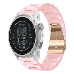 Versatile 20mm 22mm Resin Watch Strap - Durable and Stylish Bracelet Band - Suunto Race (Soft pink)