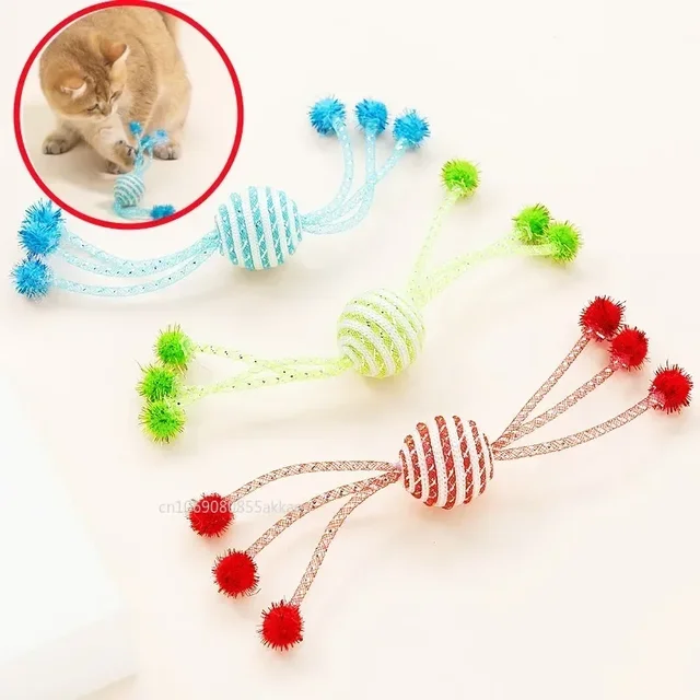Cat Toy Self Hi Cats Sticks Cat Toys Interactive Ropes Ball Toys for Pet Dogs Teasing Bite-resistant Wool Ball Gatos Accesorios Cat Toy Self Hi Cats Sticks Cat Toys Interactive Ropes Ball Toys for Pet Dogs Teasing Bite-resistant Wool Ball Gatos Accesorios