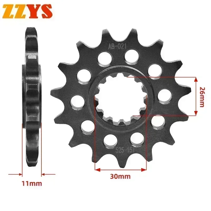 

525 15T Front Sprocket Gear Staring Wheel Cam For Yamaha YZF-R1 World GP 60th Anniversary Edition 2015-2022 YZF1000 YZF R1 1000