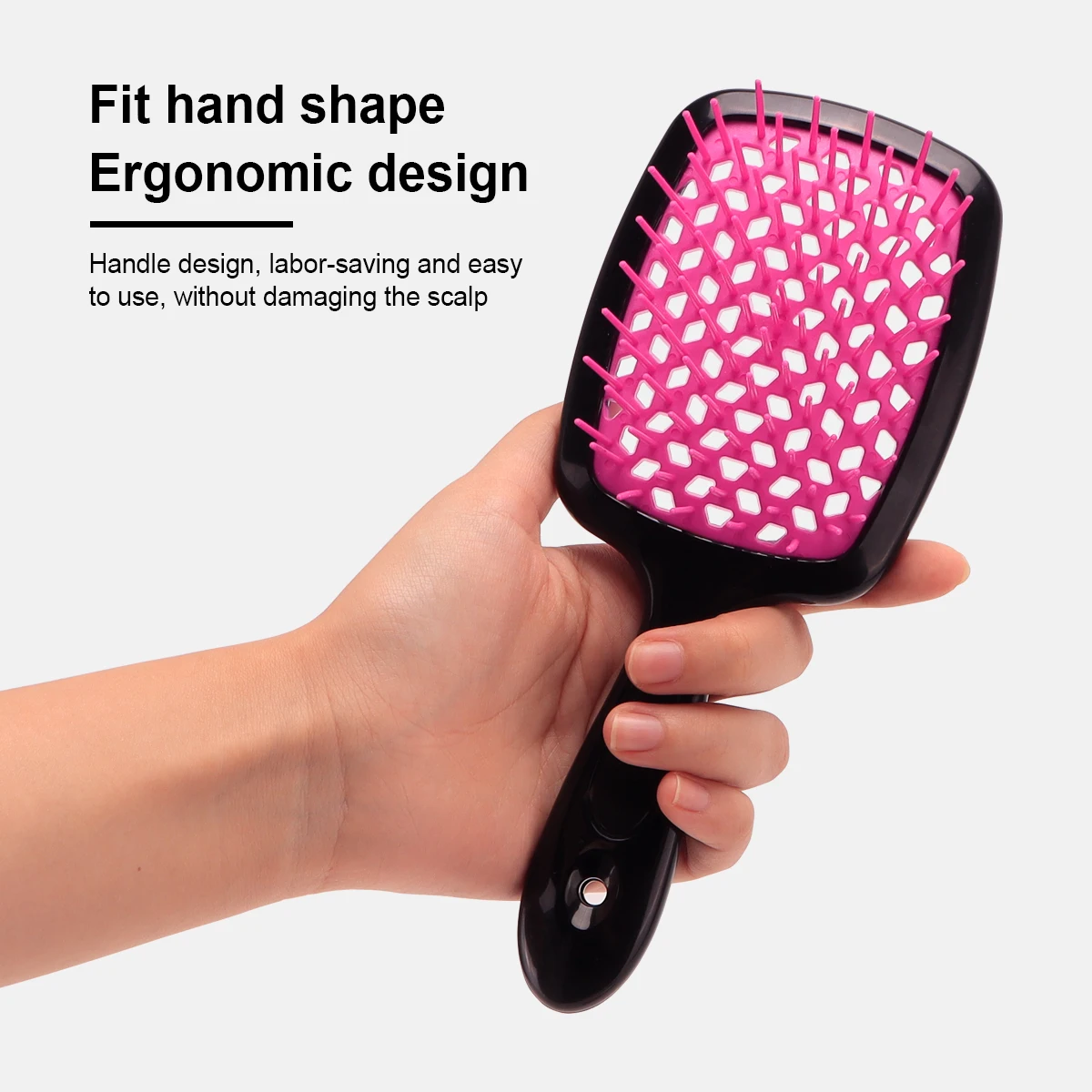 Air Cushion Comb Tangled Hair Comb Hair Brush Massage Anti-static Hollow Out Wet Curly Hair Brushes Barber Styling Tool 3