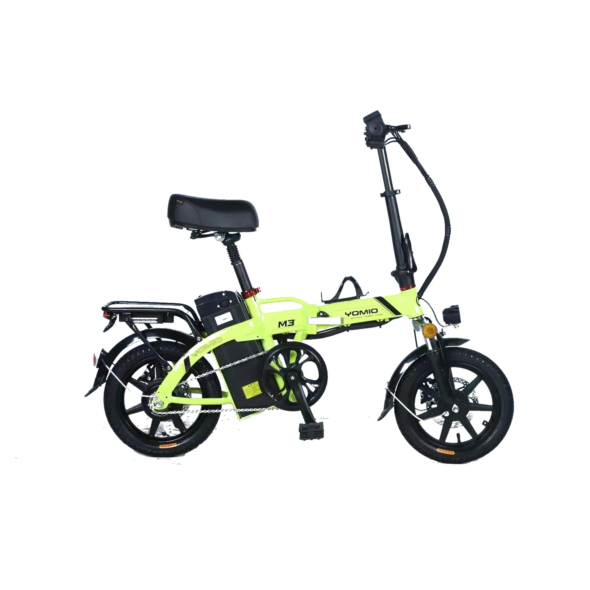 

Cheap Folding Electric Bike 400W 48V Step Through Mini E Bike Foldable 14 Inch Dual Suspension Folding EBike