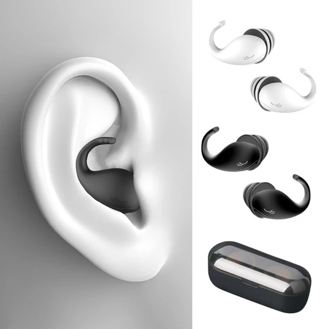 Bouchons d'oreille en silicone souple, 6 paires, anti-bruit, étanche,  réduction du bruit, protection auditive, insonorisé, pour la natation -  AliExpress