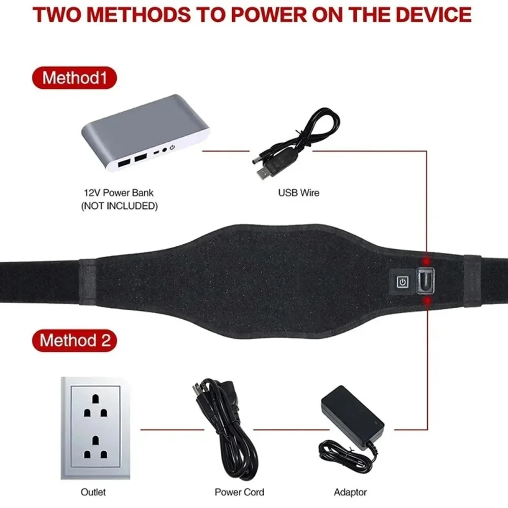 660nm&850nm Led Red Infrared Light Therapy Belt for Burning Fat Slimming Relieving Pain Full Body Relief Warm Pad light therapy belt