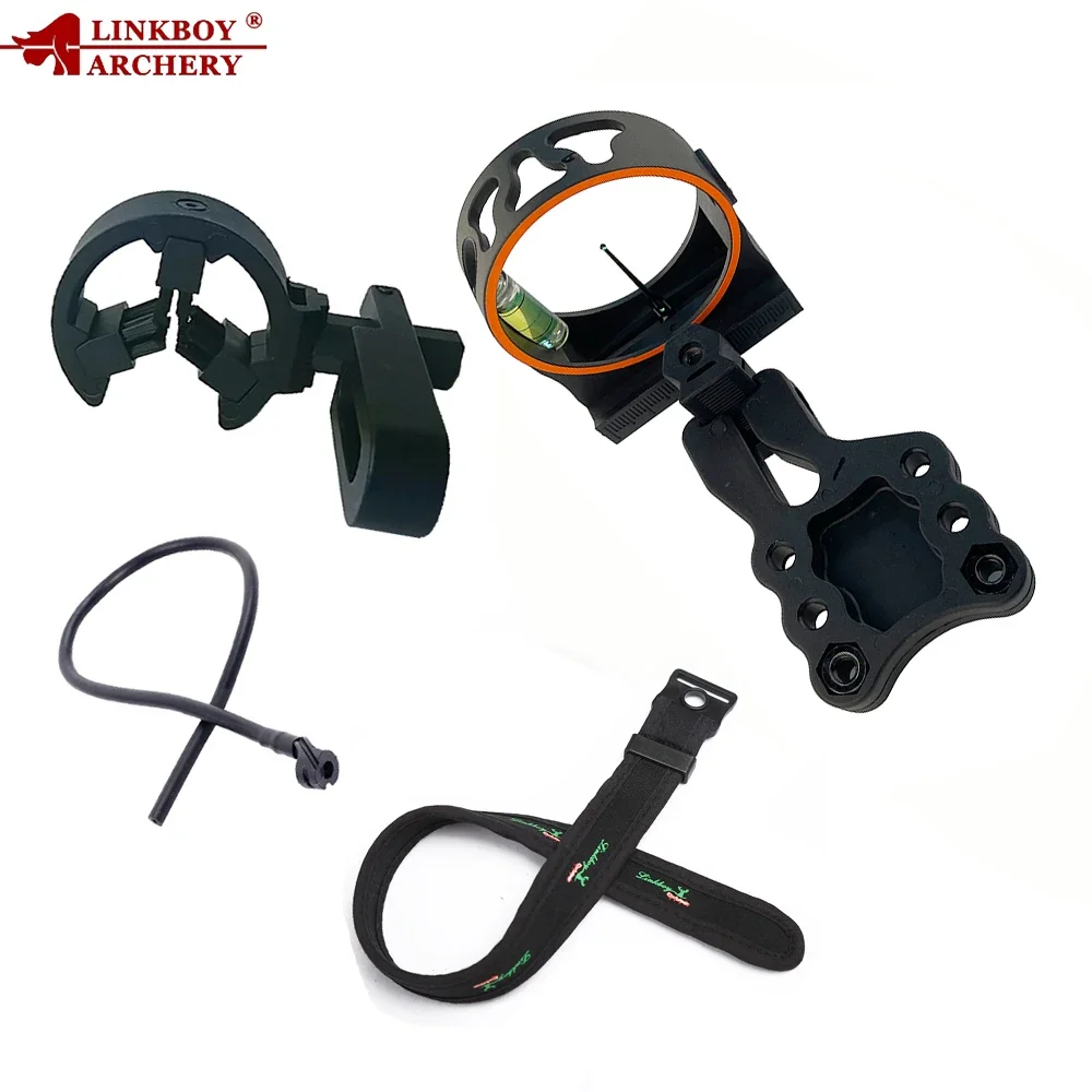 Linkboy Archery 1 Pins Bow Sight Kits Arrow Rest Stabilizer for Hunting Recurve/Compound Bow Accessories Archery