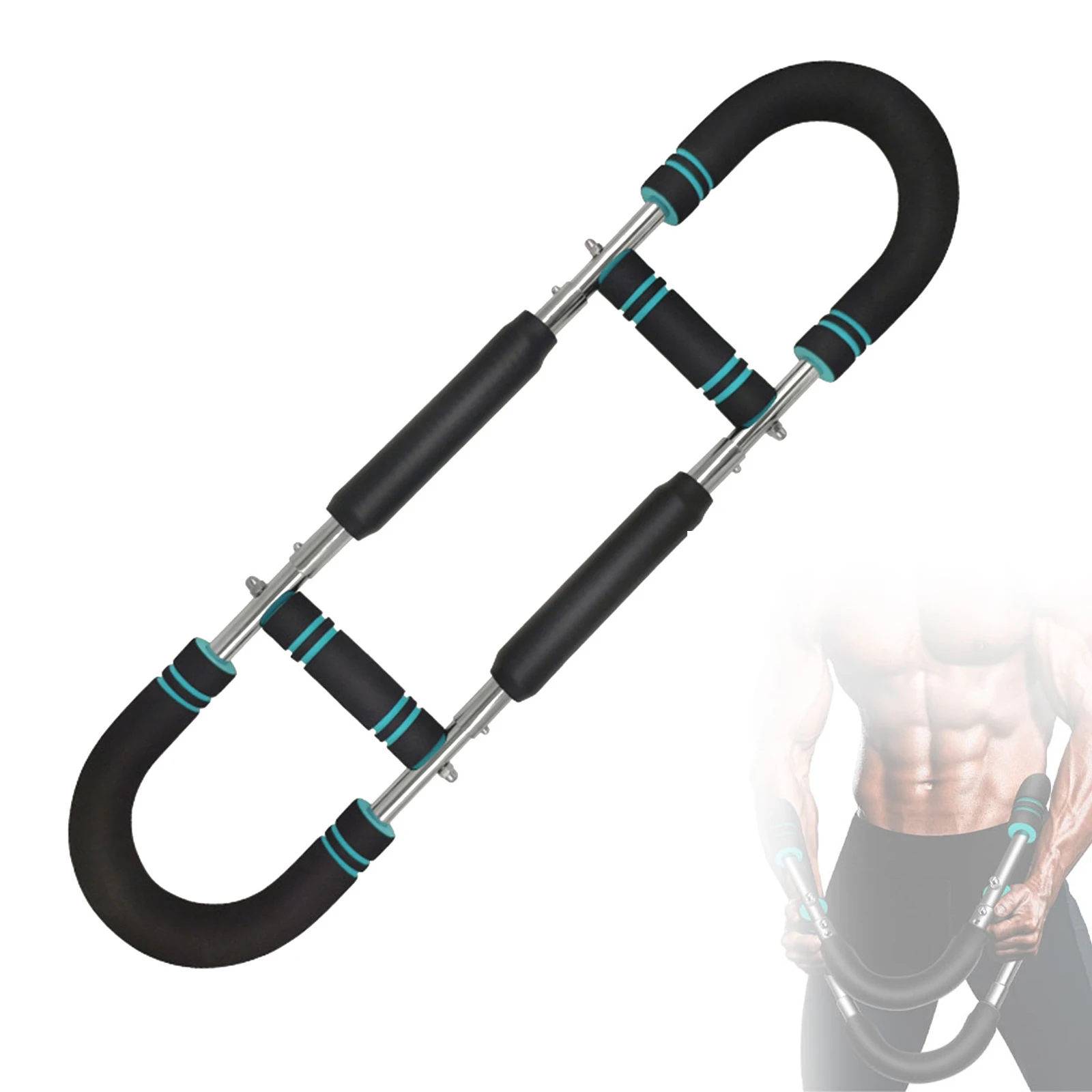 Portable Spring Resistance Arm Trainer, Adjustable Forearm Strengthener Arm Exercise Equipment Chest Workout Equipment