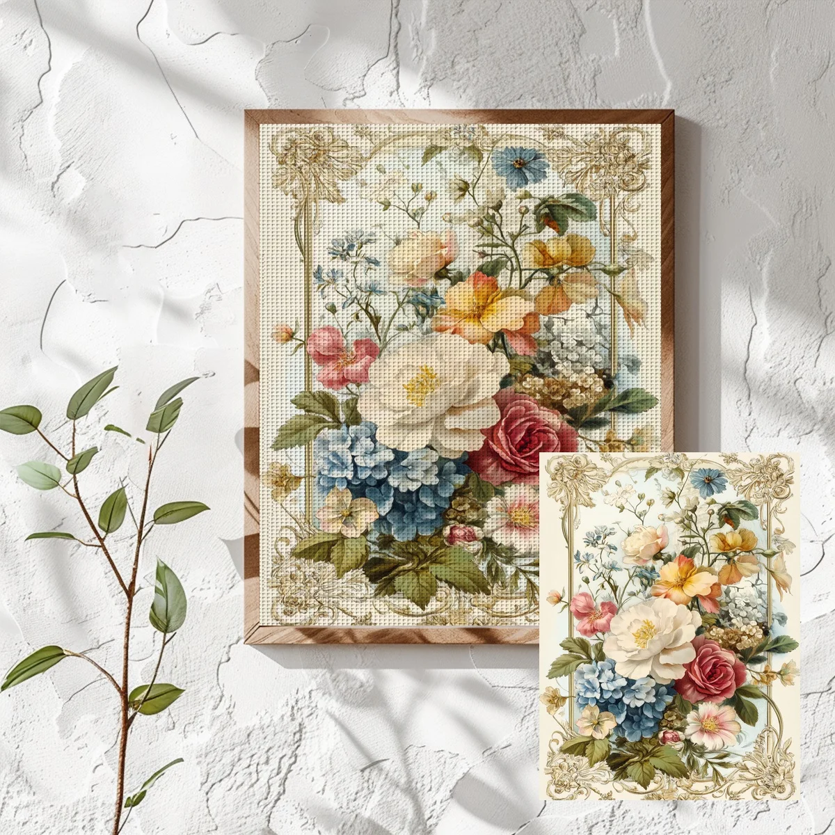 Floral Cross Stitch Kit 2