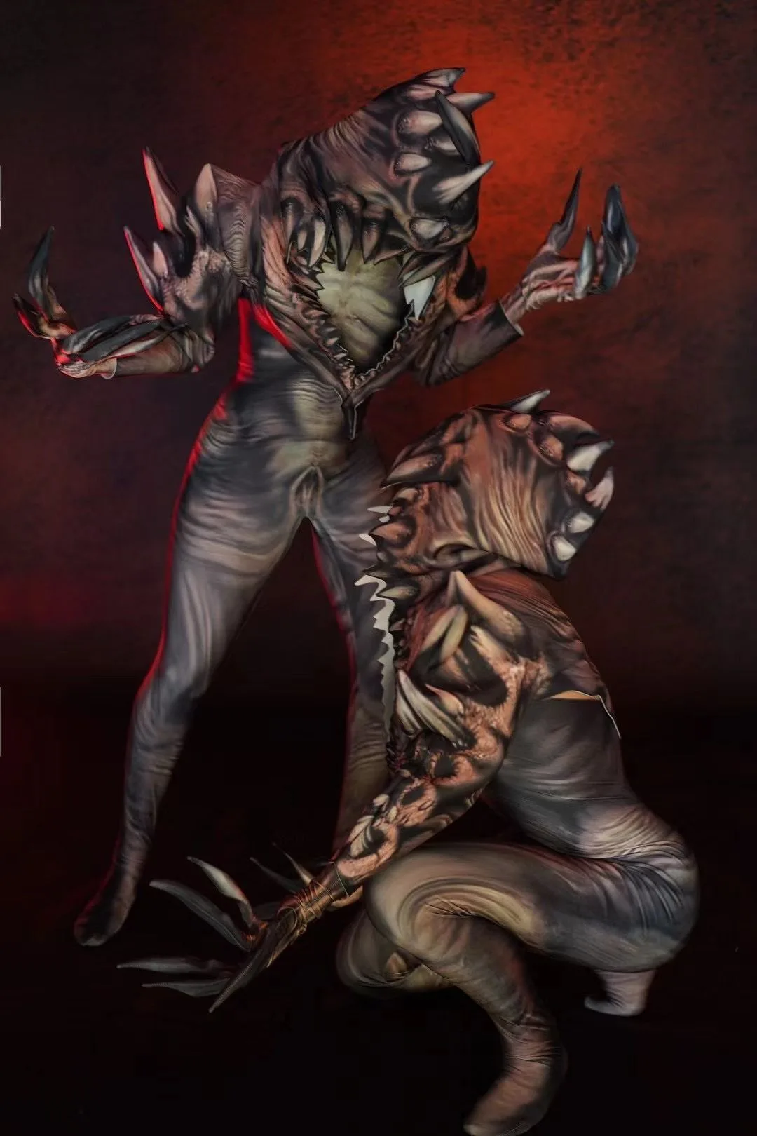 

Комбинезон с монстрами New Tooth, полный комплект для мужчин и женщин, костюм для сцены, танцевального клуба, костюм для Хэллоуина, страшного косплея, вечеринки