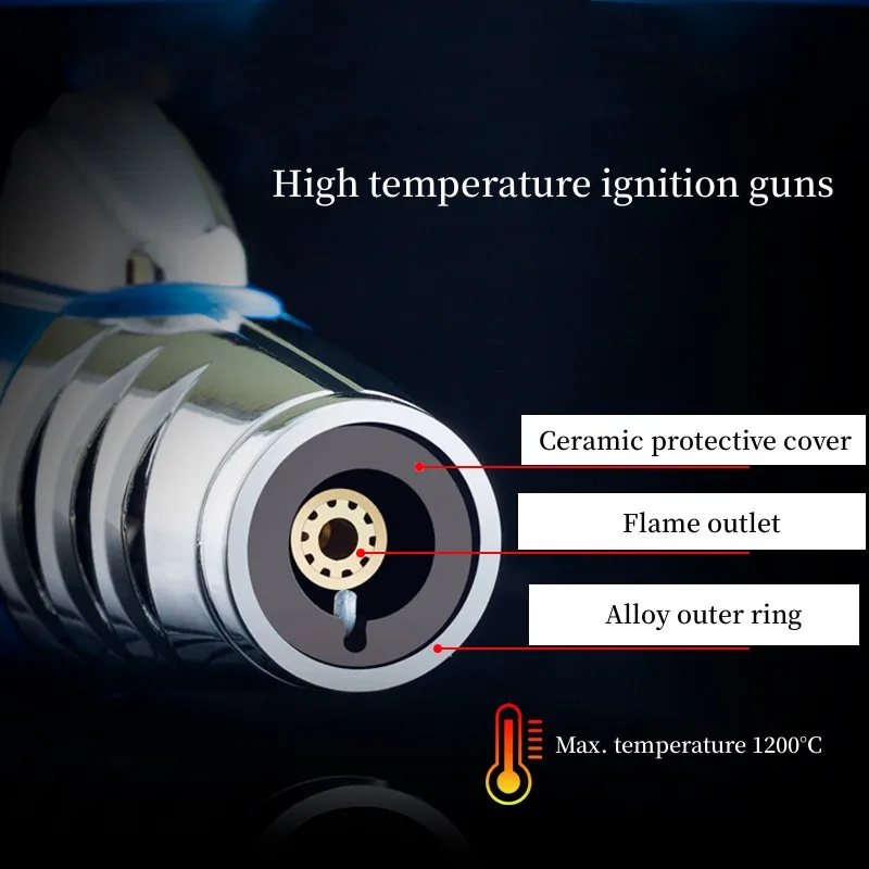Butane Gas Lighter Cigarette Lighter Jobon Cigar Lighter Mini Ignition Gun Gas Lighters Smoking Gadgets Butane Torch Lighter Kitchen Gift For Men