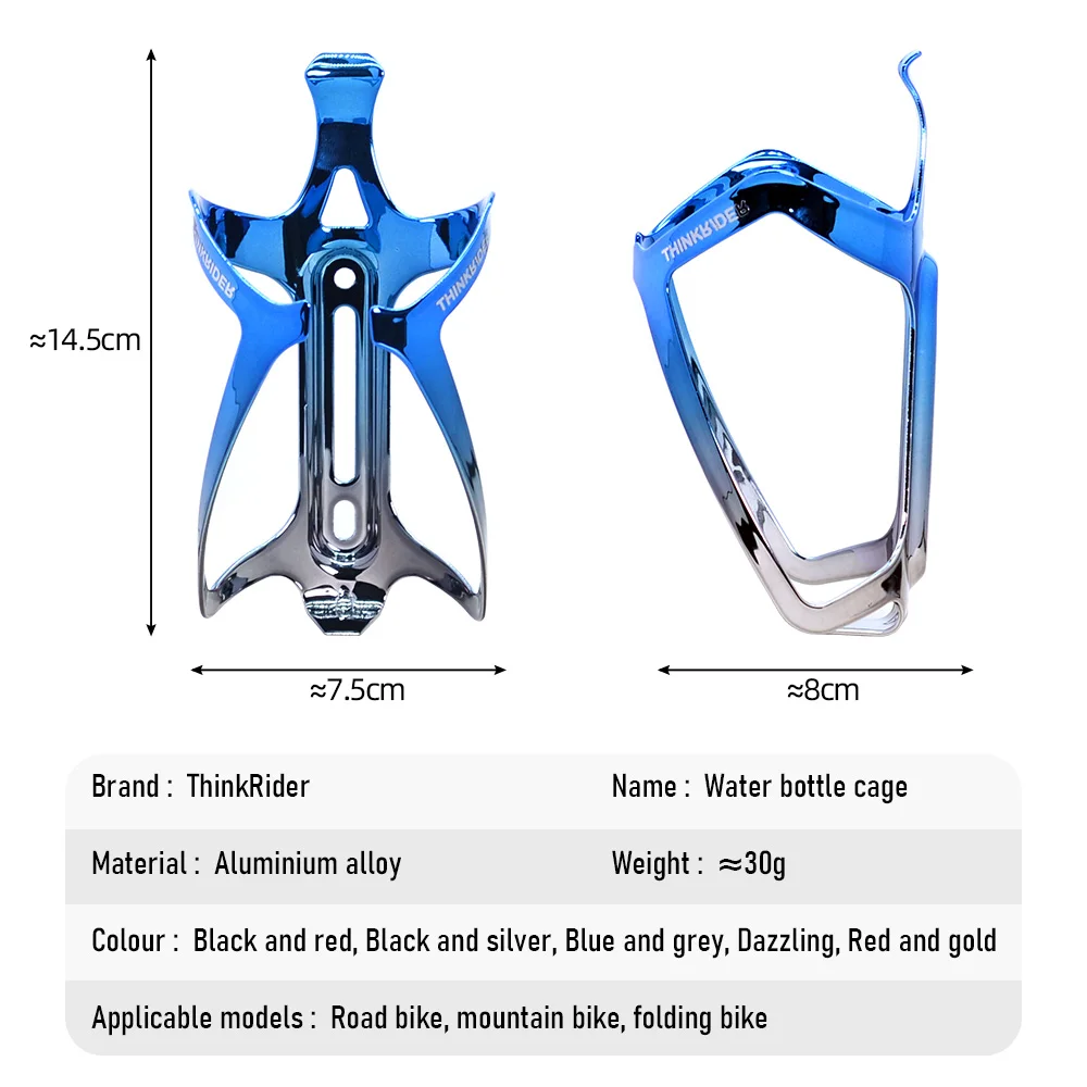 bicycle water bottle cage bicycle bottle holder water bottle holder ThinkRider MTB Ultralight Aluminum Alloy Bicycle Water Bottle Cage For Mountain Road Cycling Bottle Holder Bicycle Accessories