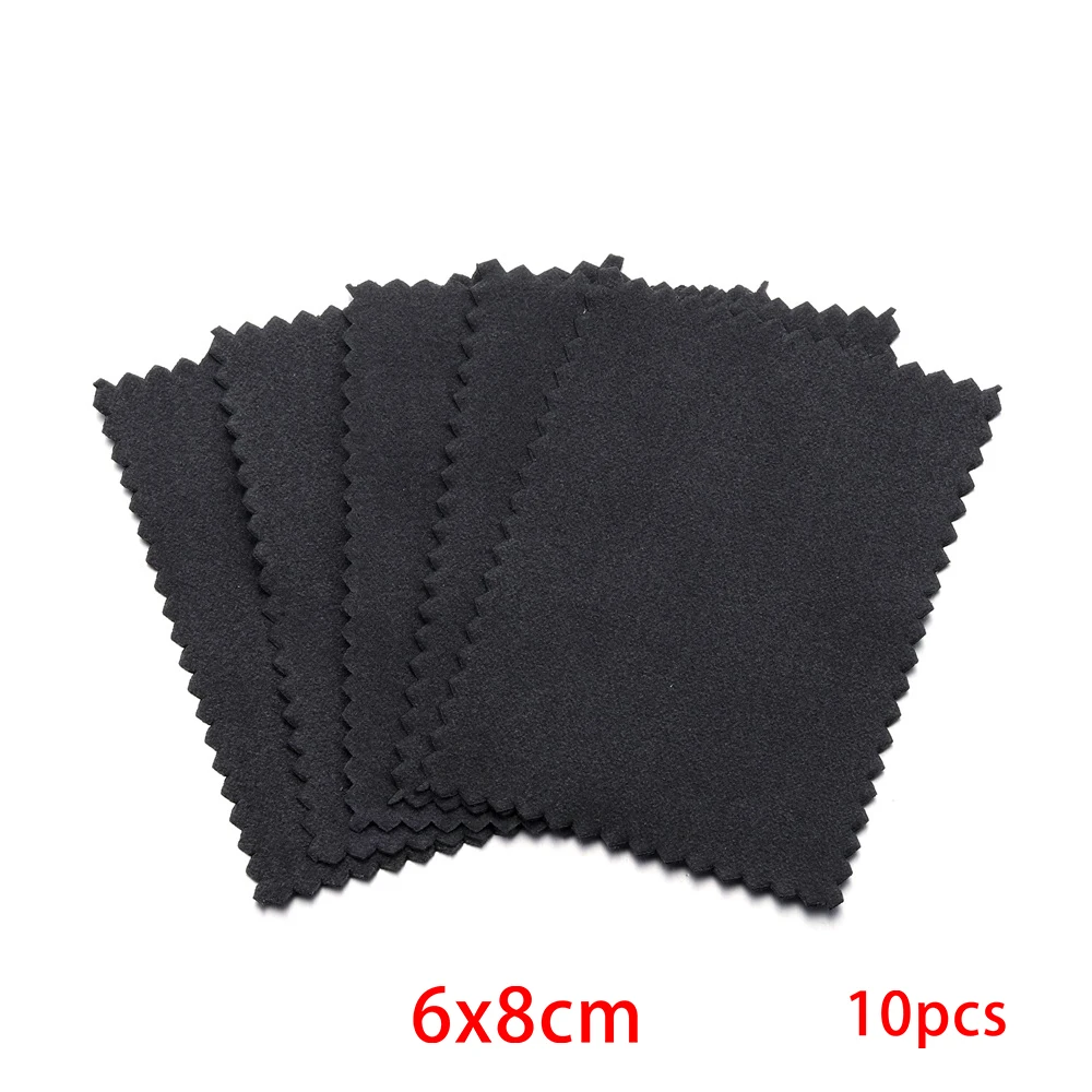 Deluxe Jewelry Cleaning Cloths - 10 Pack Silver & Gold Polishing Wipes