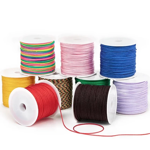 Nylon String for Bracelets, 1 Roll Chinese Knotting Cord Nylon Beading  Thread for Braided Bracelets, Beading, Necklaces, Macrame - AliExpress