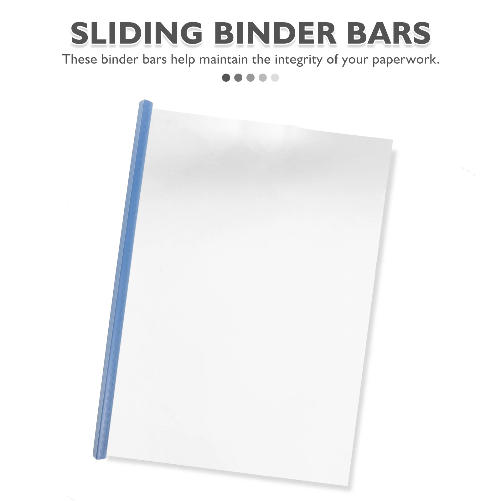 25pcs Binding Bars Report Covers File Folder Binder Sliding Bars For A4 And Letter Size Paper School Business Students Office - 4