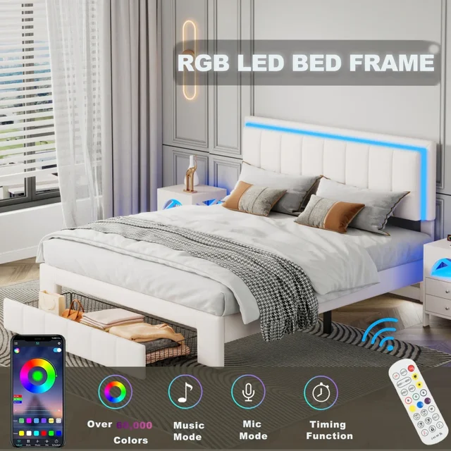 실내 장식 플랫폼 침대: 꿈꾸는 밤을 위한 편안함과 스타일