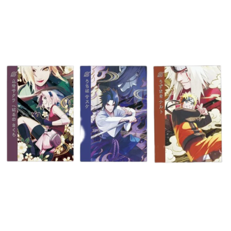 

3Pcs/Set Japan Anime Naruto Uchiha Sasuke Haruno Sakura Uzumaki Naruto Hobby Collectibles DIY Flash Cards Gift Toys