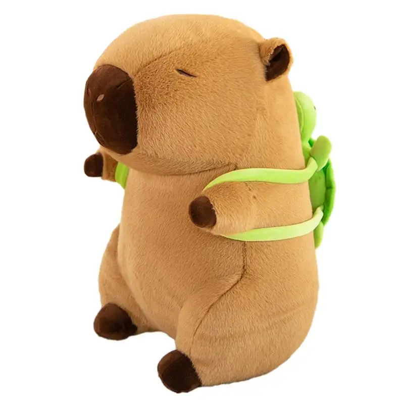 

Capybara Plush Toy Portable Capybara Plush Durable And Wear-Resistant Capybara Plush With Turtle Backpack For Home Decor