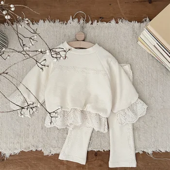 Toddler Lace Sweatshirt & Pants Set 1