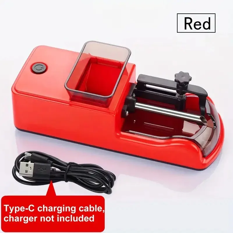Elektrische Zigarettenrollmaschine Mini Typ-C Aufladbare Tabak-Wickelmaschine Grasroller Raucher-Zubehör – Detail 14