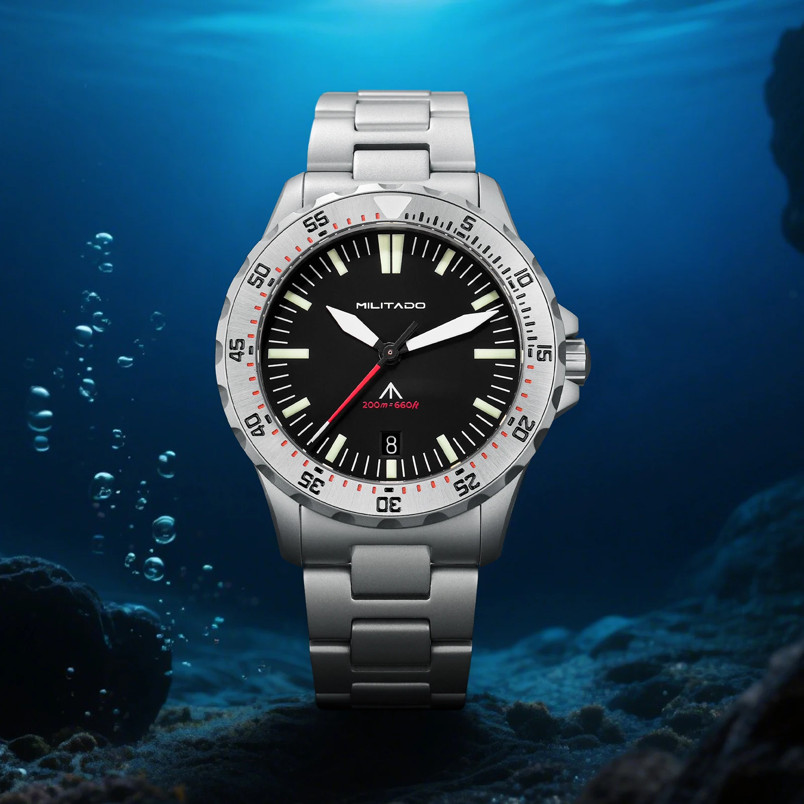 Militado ML16 Quartz Watch VH31 Sweep Movement Sapphire Super