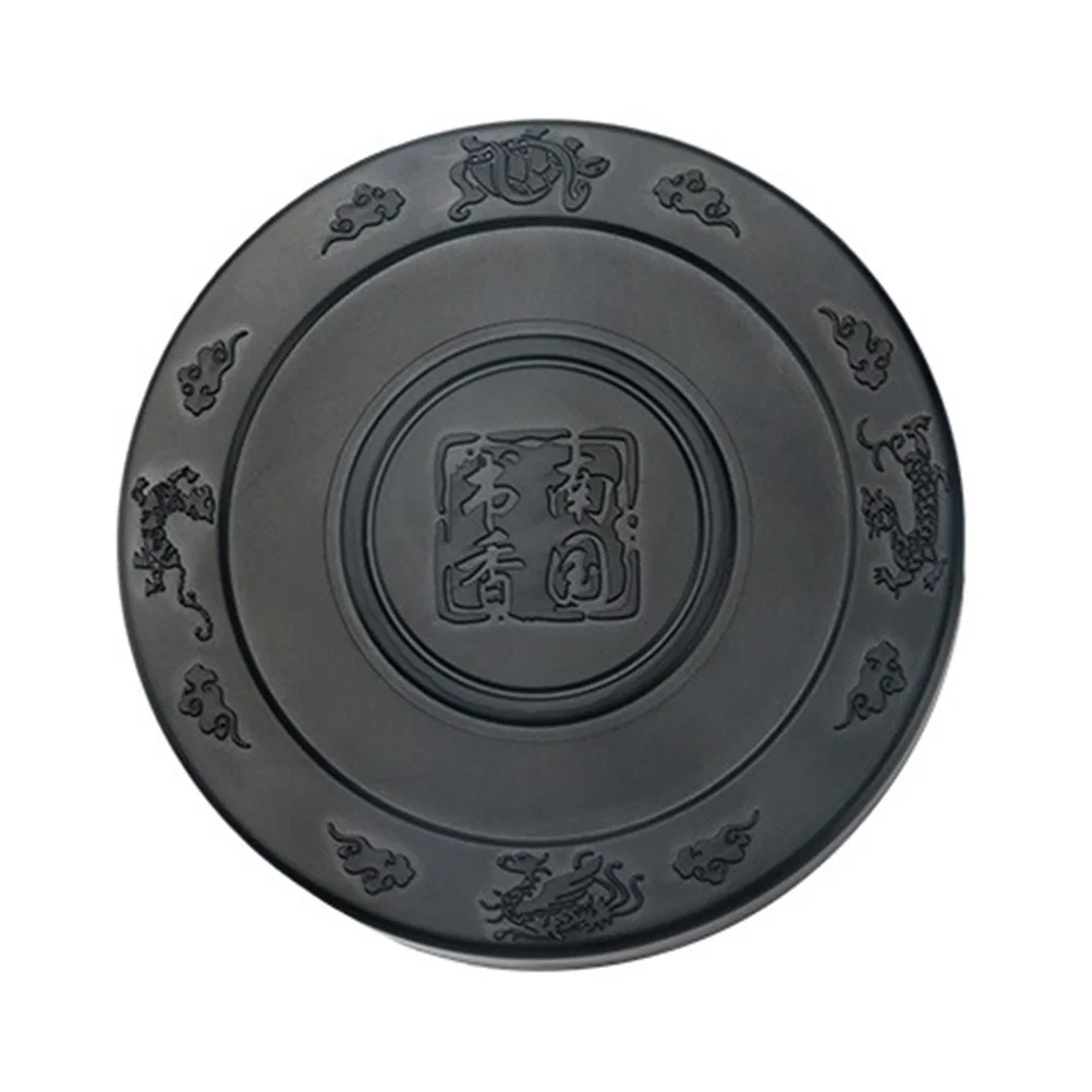 Ink Stone Calligraphy Inkstone Japanese Chinese Black Grinding Sumiyan She The Set Inkwell Duan Incredible Painting Stick