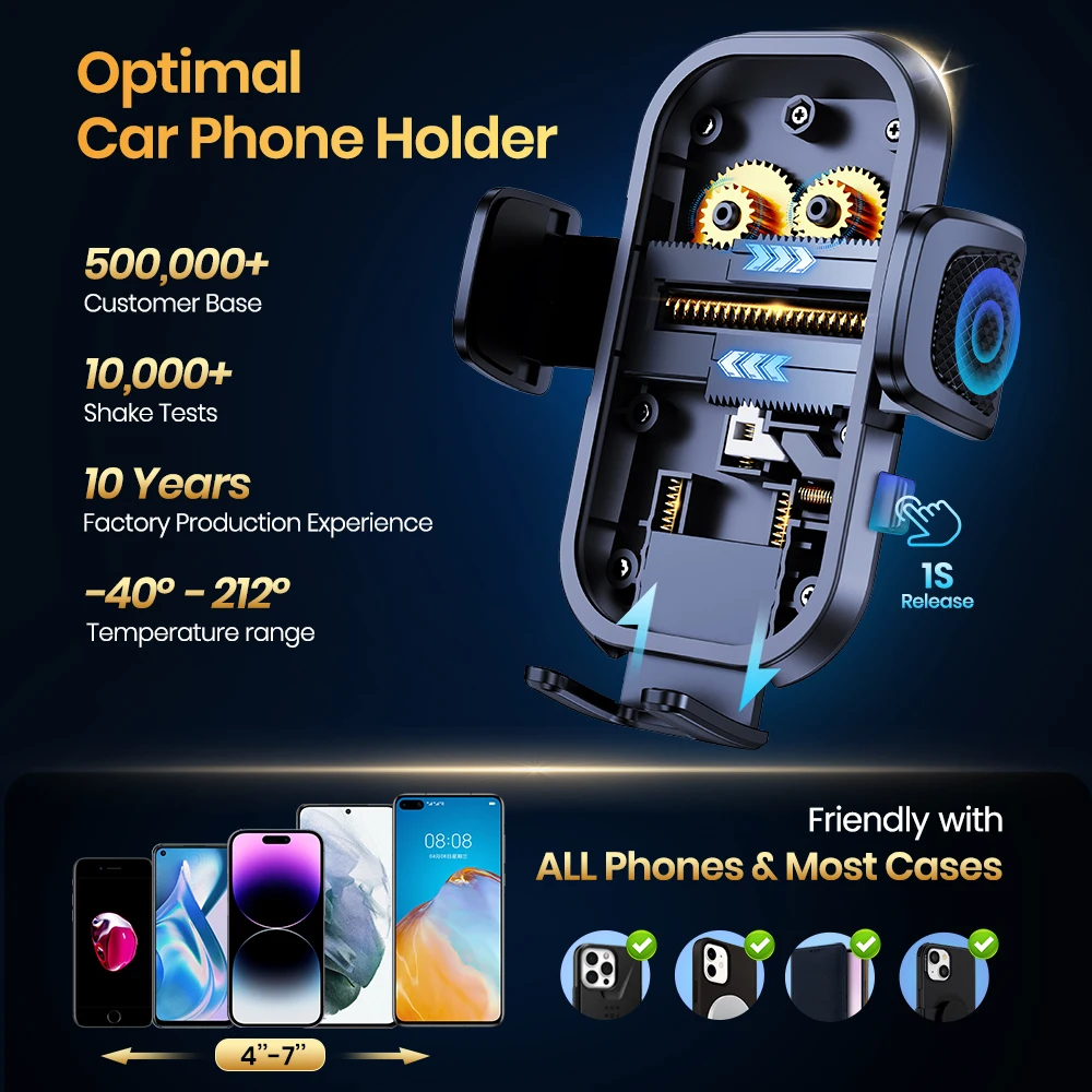 TOPK Auto-Handyhalterung, verstellbare Silikon-Clip-Halterung für das Armaturenbrett, für Smartphone, Mag-Safe, mobiler Ständer – Detail 6