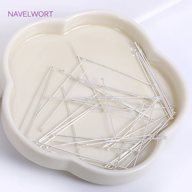 50 teile/los Messing Kugelkopf/Flachkopf/Augenkopf Pins Liefert Für Schmuck 18 Karat Vergoldete Pins DIY Perlen Zubehör Großhandel – Detail 37