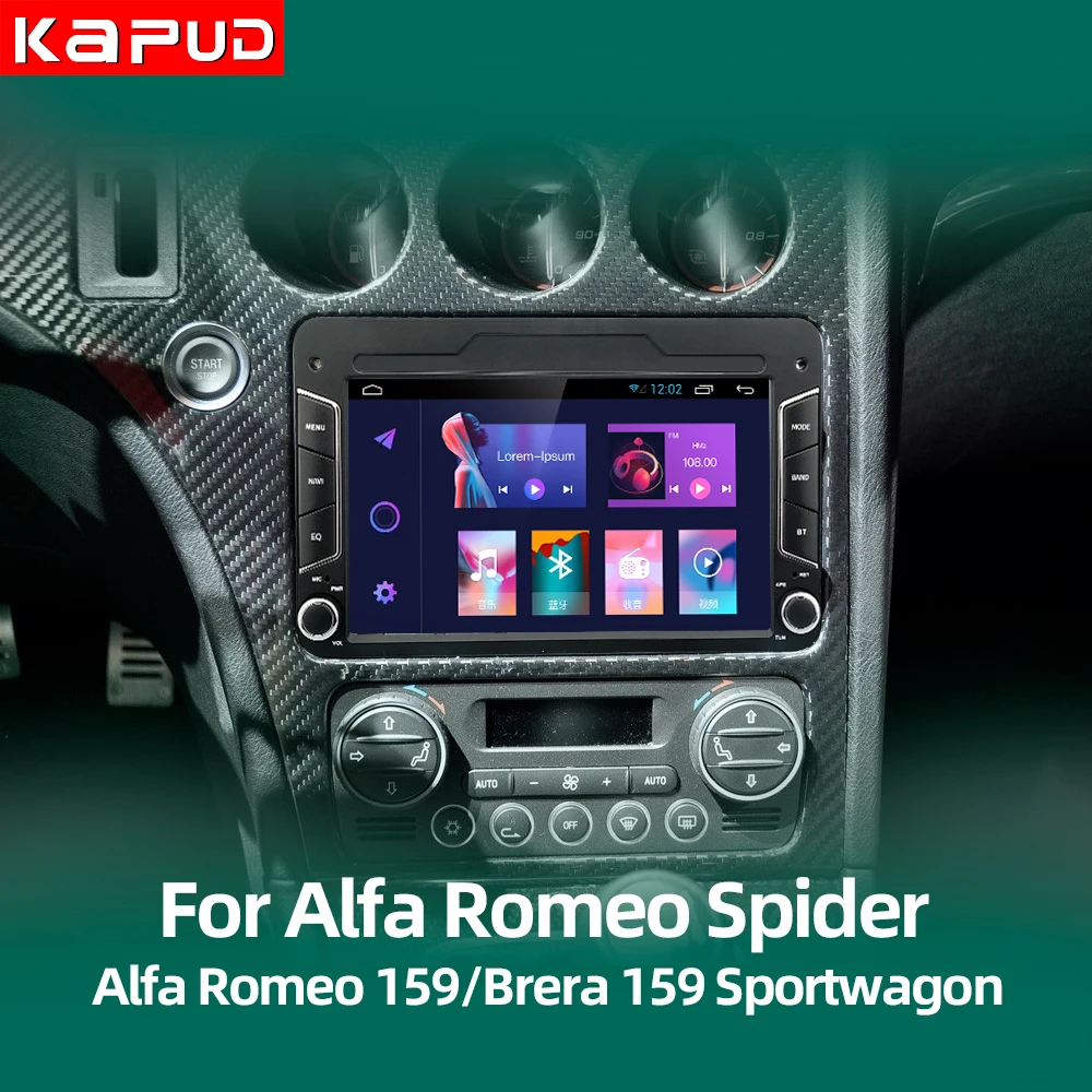 Kapud Android 10.0 Auto Radio 7" Car Stereo Player For Alfa Romeo Spider/159/brera Gps 4g - Car Multimedia Player - AliExpress