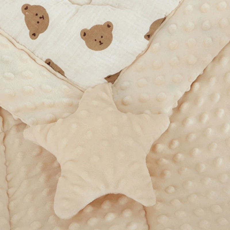 Baby Swaddles Blanket for Infant Boys Girls Autumn Winter Infant Stroller Cover Toddlers Crib Stuff Small Wrap Quilts A2UB