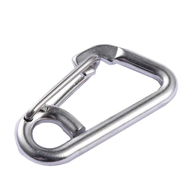 M4 M6 M8~M16 304 Stainless Steel Carabiner Snap Hook Spring Buckle Outdoor  Camping Awning Fixed Buckle Keychain Spring Snap 1Pc - AliExpress