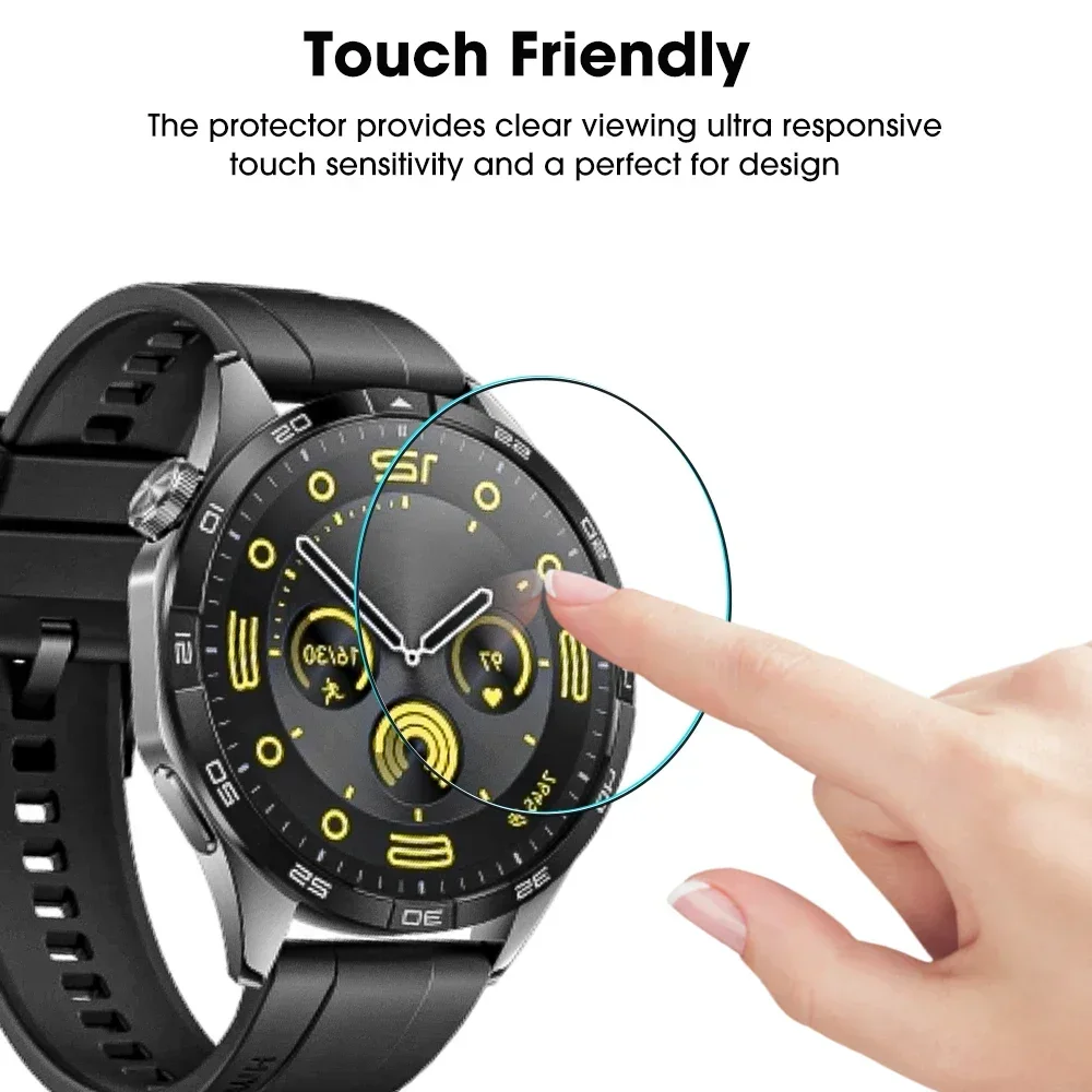 5PCS Screen Protector for Huawei Watch GT 5 4 3 2 Pro 41mm 42mm 46MM Watch Tempered Glass Protective Film for GT4 GT5 Pro 46mm