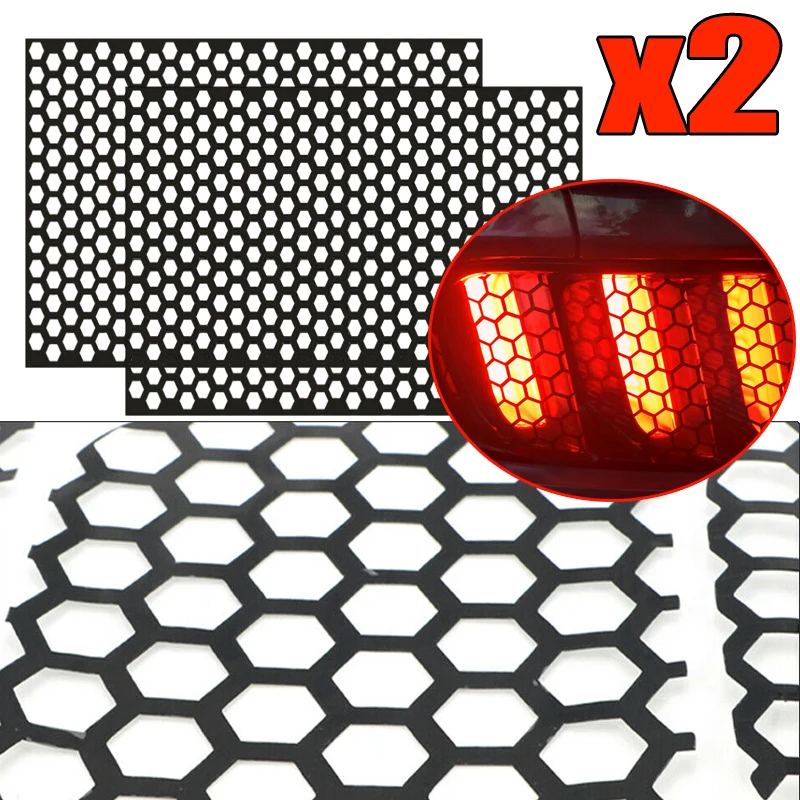 

Car DIY Honeycomb Sticker Auto Rear Tail Light Lamp Car StylingTaillight Hollow Fashion Decals Decoration Wrap Film 48*30cm