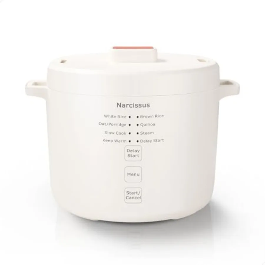 3.5-Cup Rice Cooker for 1-3 People Multifunctional for Rice Oatmeal Quinoa - Slow Cook Steam Cook Rice and Steam Dish Together 1