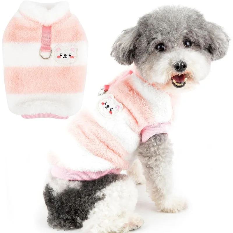 

Winter Warm Dog Sweater Soft Cozy Pet Clothes Puppy Winter Vest Costume for Small Medium Dogs Chihuahua Teddy Sphynx Pullover