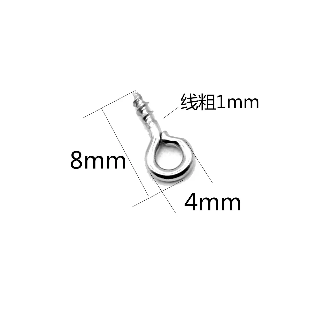 Eyepins Hooks Eyelets Screw Threaded Gold Color Clasps Hooks Jewelry Findings For Making DIY 2