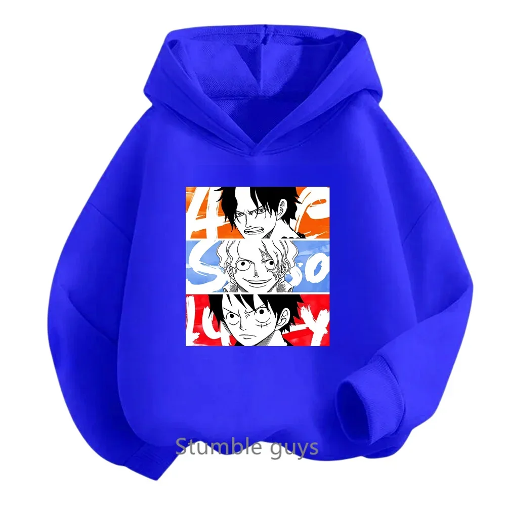 thumbnail image 1 of Ropa de primavera y otoño para niños, sudadera de una pieza para niños, ropa para niñas, sudadera de dibujos animados de Anime Luffy Zoro, traje para adolescentes, camisetas con capucha de Sonic, 1 of 5
