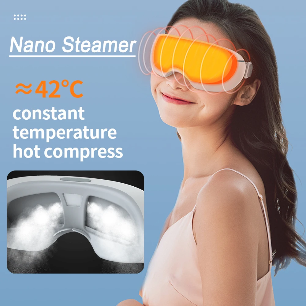 Nano Steam Eye Massager Electric Eye Steam Mask Hot Compress Steamer