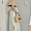 French romantic spring and summer travel raffia straw hat Hepburn wind beach hat such sunscreen hat women 2
