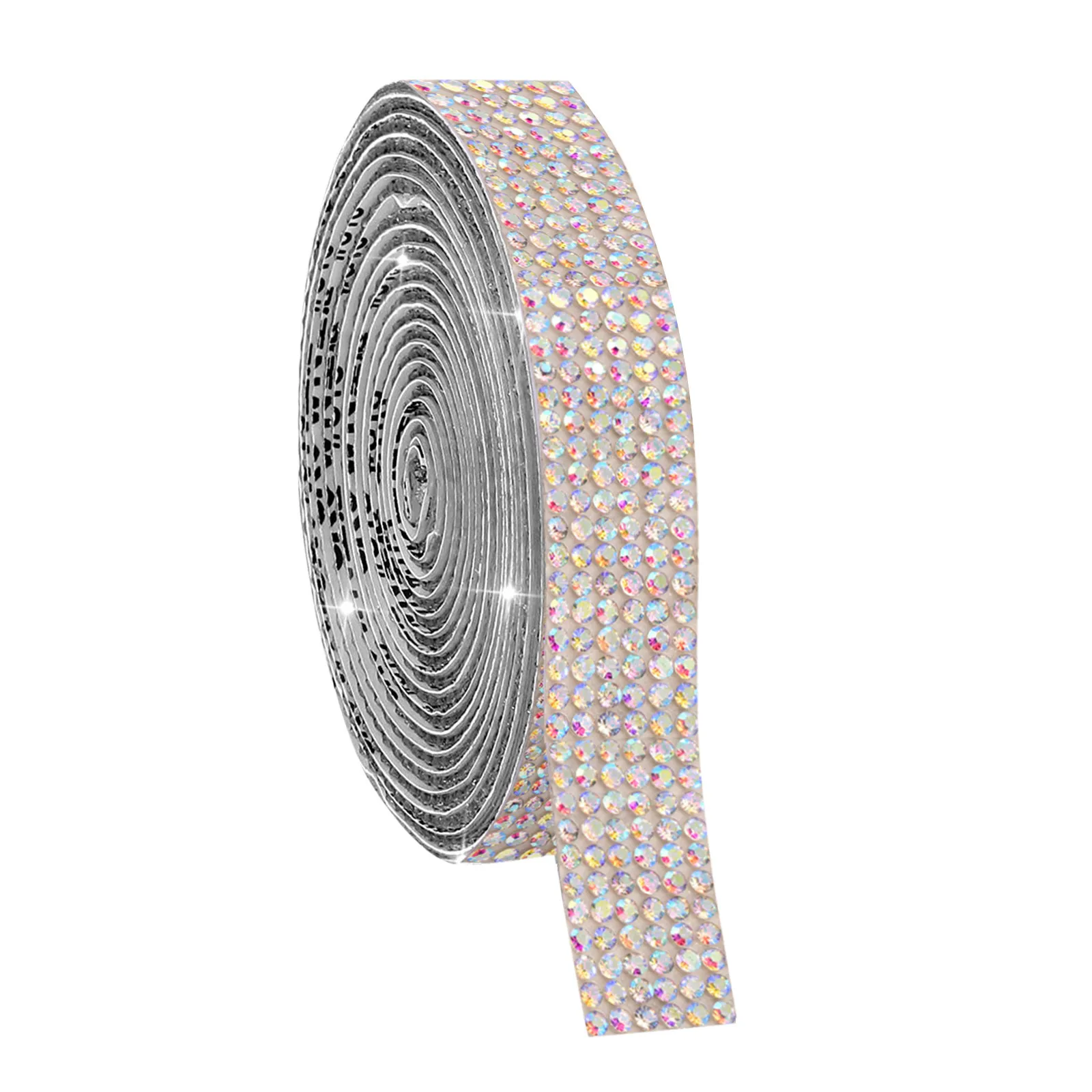 Rhinestone Glitter Crystal Sticker Resin Ribbon Self-Diamond Rhinestone Roll Ribbon Diy Wall Transfer Tape